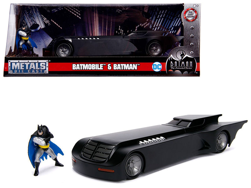 Batmobile with Batman Diecast Figure \Animated Series\" DC Comics