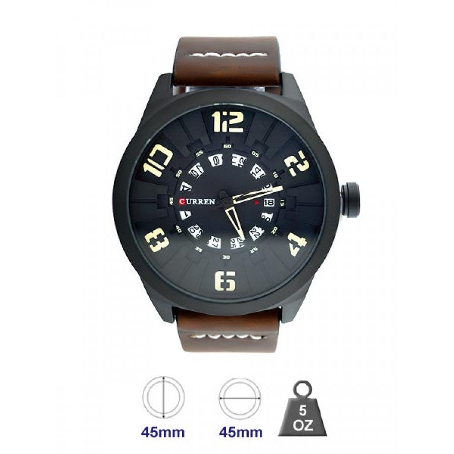CUO Leather Band Watch for Men 5405329