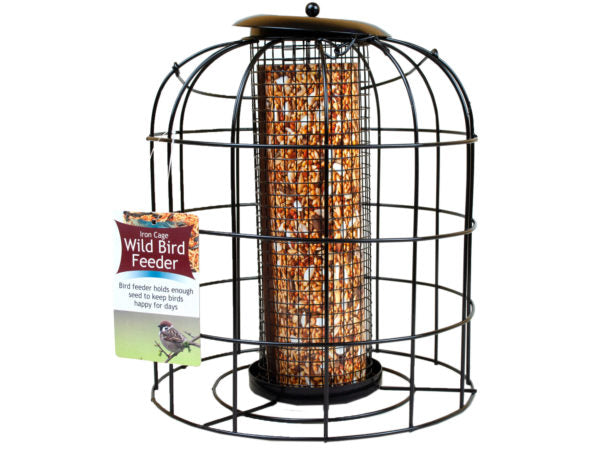 Kole Imports GE092-6 Iron Wire Cage Bird Feeder - Pack of 6
