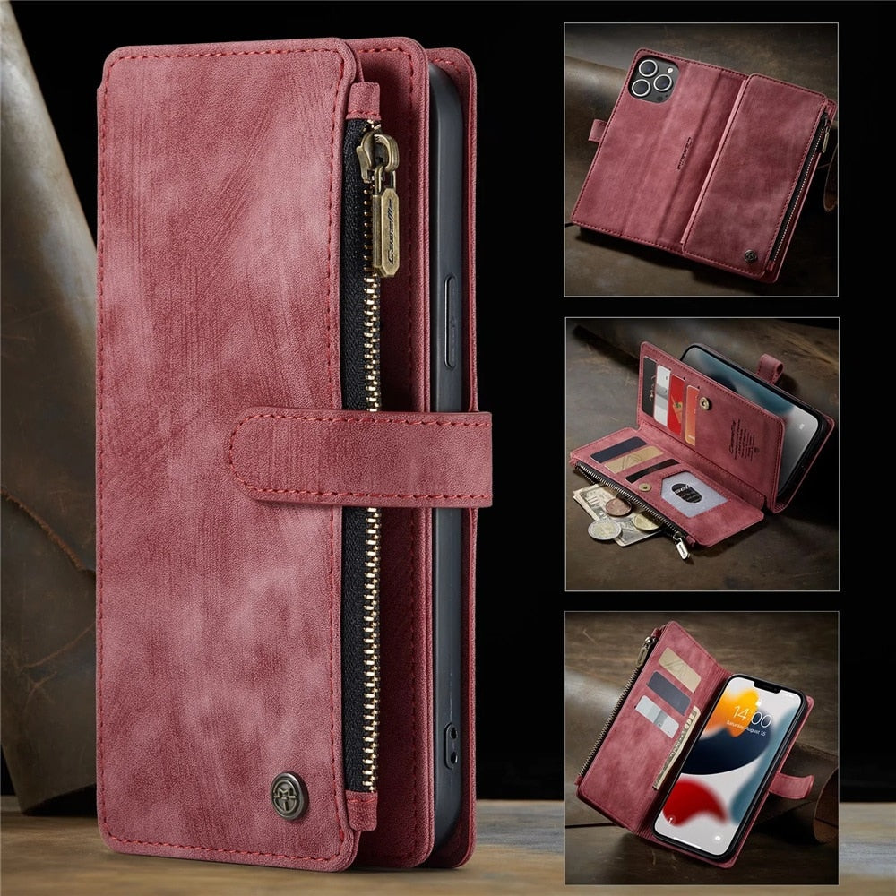 Premium Wallet Case for iPhone X to iPhone 14