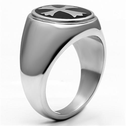 Men Stainless Steel Epoxy Ring