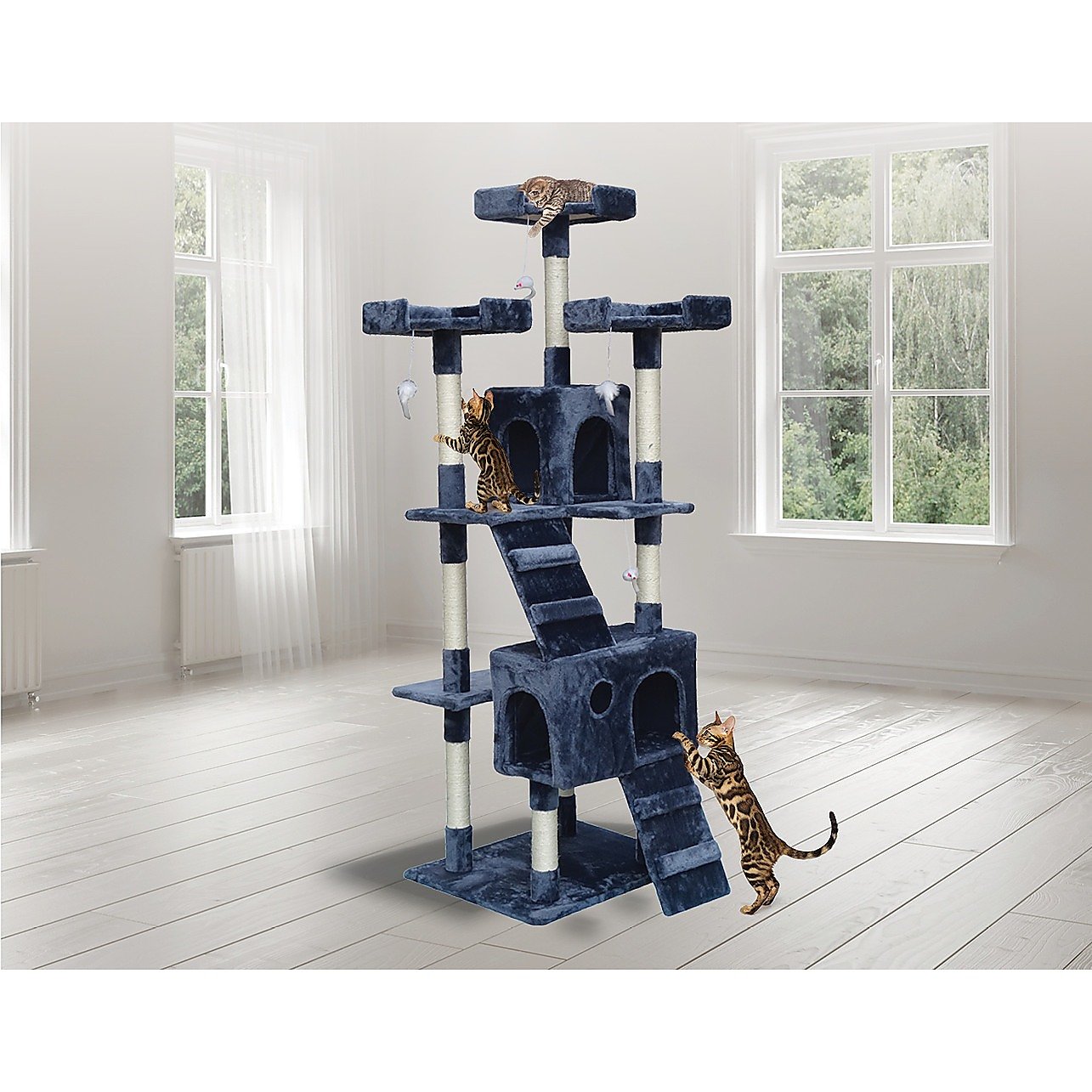 180cm Cat Tree Scratching Post Scratcher Tower Condo House Furniture