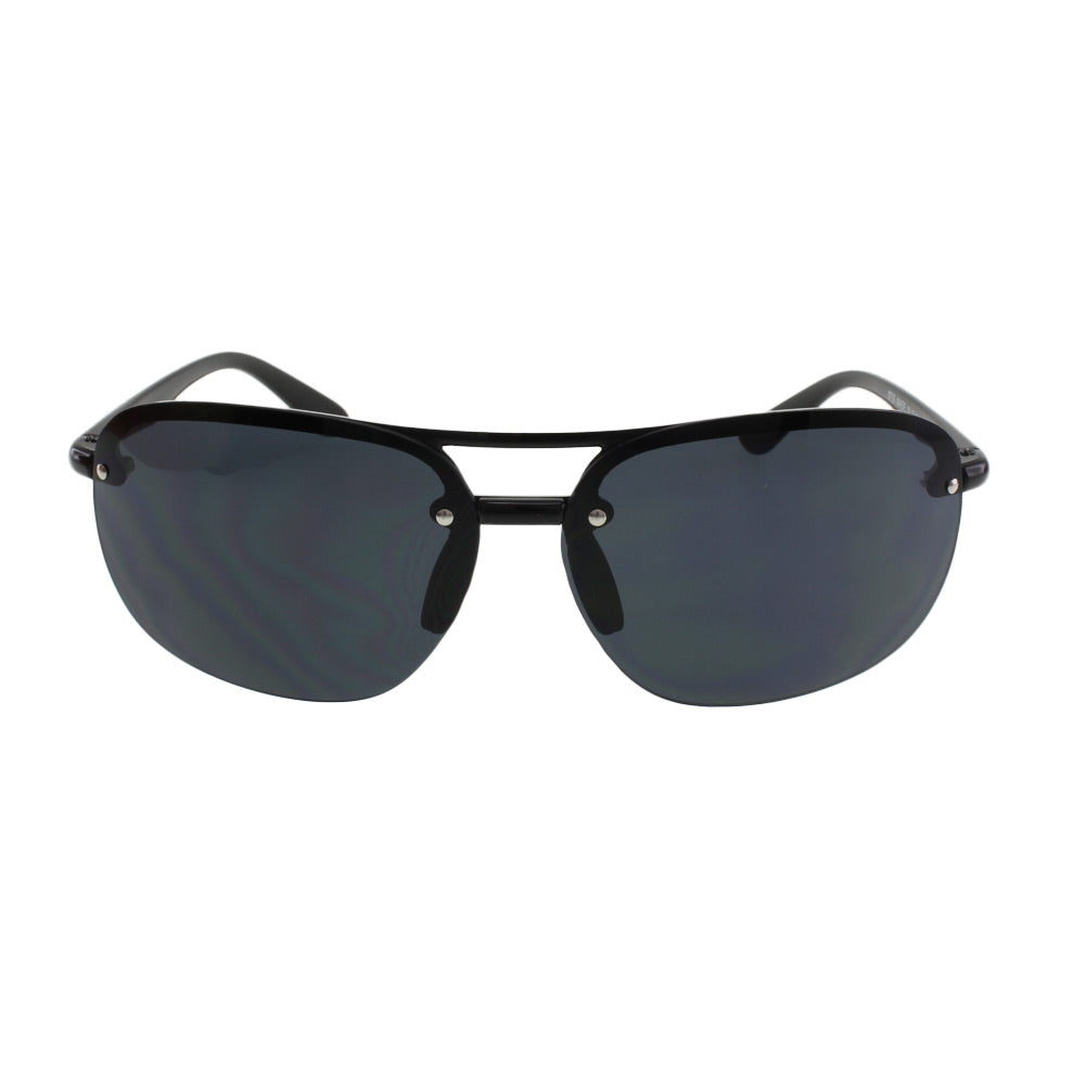 MQ James Sunglasses in Black / Smoke