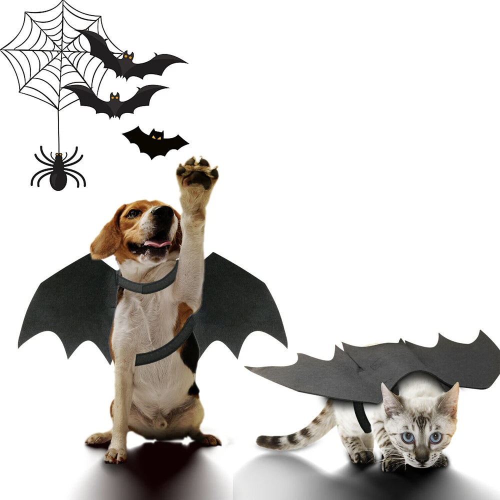 Halloween Pet Bat Wings Costume Cat and Dogs