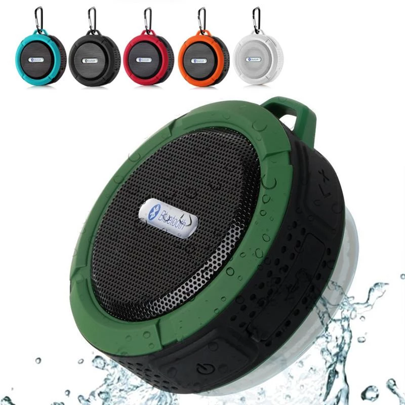 Mini Portable Waterproof Bluetooth Speaker with Suction Cup