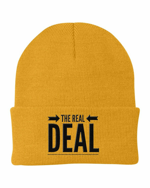 Uniquely You Beanie Cap - The Real Deal Embroidered Graphic / Cuffed