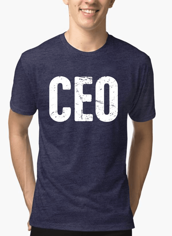 CEO Half Sleeves Melange T-shirt